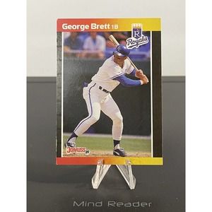 1989 Donruss George Brett #204 Kansas City Royals Baseball Card Error Card
